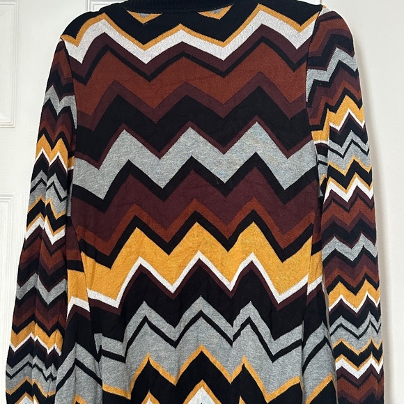 Missoni For Target Zig Zag Stripes Long Sleeve Sweater Cardigan Size M Medium - Picture 4 of 9